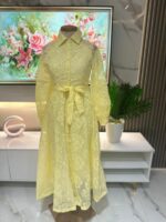 Robe Dentelle Élégance avec Ceinture – Image 13