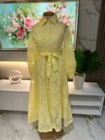 Robe Dentelle Élégance avec Ceinture – Image 11