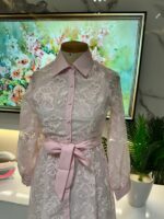Robe Dentelle Élégance avec Ceinture – Image 7