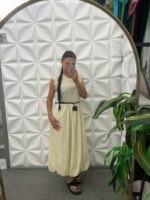Robe Longue à Pois avec Ceinture – Image 4