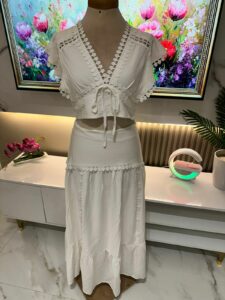 Ensemble Blanc Bohème Chic 2 Pièces – Image 13