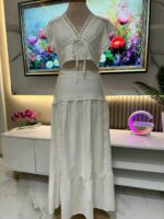 Ensemble Blanc Bohème Chic 2 Pièces – Image 14