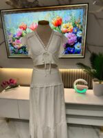 Ensemble Blanc Bohème Chic 2 Pièces – Image 4
