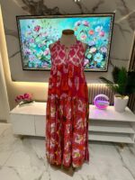 Robe Longue Bohème Panama – Rose Fuchsia Multicolore – Image 10