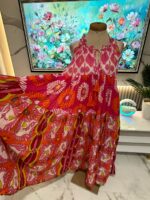 Robe Longue Bohème Panama – Rose Fuchsia Multicolore – Image 8