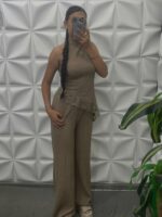 Ensemble  Top Licou et Pantalon Fluide – Image 4